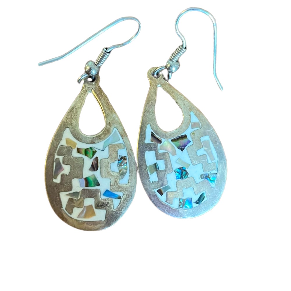 Multicolored pretty dangly earrings